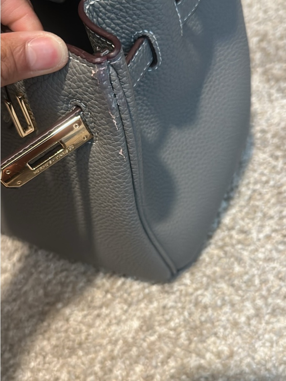 Hermès Gris Meyer Birkin 25 with Gold Hardware - Picture 4 of 5